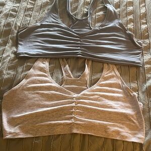 (2) stretchy sports bras, size 2X
